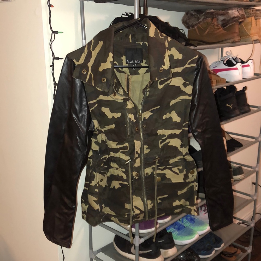 Camo/Leather jacket